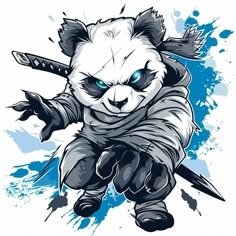 Hoodie Design Ideas Inspiration, Tshirt Trends, Panda Vector, Character Outline, Panda Cartoon, Panda Illustration, Cool Panda