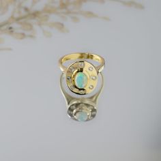 Introducing our gorgeous and one of a kind 14k Bezel Set Opal and Diamond Ring, a piece that enchants with a celestial opal, encircled by gleaming flush set diamonds. Flush Set Diamond, Opal And Diamond Ring, Opal Drop Earrings, Opal Ring, White Opal, Opal Rings, Bezel Setting, Ring Shopping, Diamond Ring