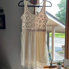 American Eagle Outfitters Soft Pink And Ivory Lace Open Back New With Tags Size Small Open Back Dress, Open Back Dresses, Back Dress, Ivory Lace, Soft Pink, Open Back, American Eagle Outfitters, American Eagle, Colorful Dresses