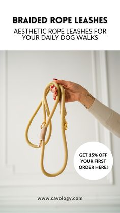 Brighten your daily walks with our Colorful Braided Rope Leash. Available in pastel colors and lightweight for easy handling, this leash combines style with practicality. Perfect for everyday outings, it’s a must-have for fashionable dogs. Click on this pin to shop the collection now!