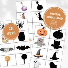 halloween themed printables for kids to play with