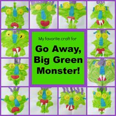 Real Vs Pretend Preschool, Big Green Monster Activities, Monster Feelings, Color Math Activities, Color Math, Colour Monster, Monster Classroom