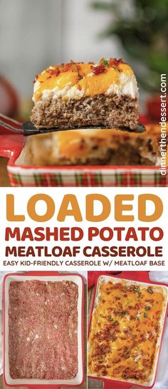 loaded mashed potato meatloaf casserole recipe