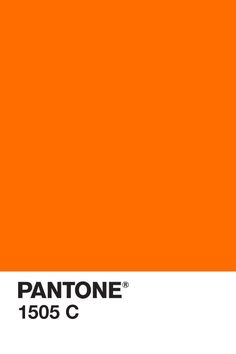 an orange pantone color is shown with the words,'1505 c '