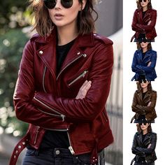 Coat Plus Size, Formal Coat, Womens Biker Jacket, Lady Biker, Casual Winter Outfits, Shearling Jacket, Trendy Fashion Women, Faux Leather Jackets, Biker Jacket