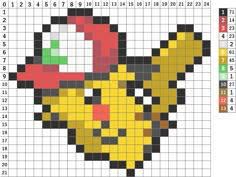 a cross stitch pattern with a chicken on it's face and numbers in the background