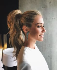 Derby Hairstyles, Cute Ponytail Hairstyles, Tail Hairstyle, High Ponytail Hairstyles, Cute Ponytails, Kristin Cavallari, Wedding Hair And Makeup, Bride Hairstyles