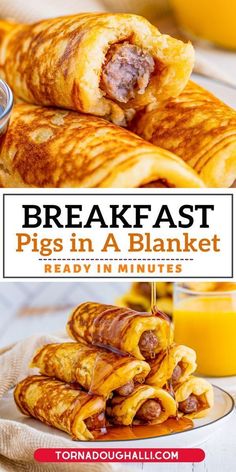 breakfast pigs in a blanket is ready in minutes and it's full of flavor