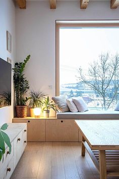 a living room filled with furniture and a flat screen tv sitting on top of a wooden table