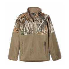 Detailed with a water-resistant overlay and covered in the coolest camo design, this blocked pullover from Columbia is a solid choice for outdoor activities. Pullover Mock neck Long sleeves 2 side zip pockets Imported Cotton, polyester Machine washable Casual Country Outfits, Half Zip Fleece, Graphic Tee Style, Country Style Outfits, Cute Country Outfits, Fleece Jackets, Western Clothes, Camo Designs