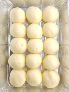 the doughnuts are ready to be baked in the oven and put into the baking dish