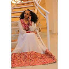 Gorgeous Habesha Kemis Colorful Ethiopian Habesha Dress Zuria Handwoven Traditional Ethiopian Dress ሀበሻ ቀሚስ ሀበሻ ልብስ Habesha Dress, Ethiopian Dress, Habesha Kemis, Silky Texture, Handwoven Fabric, Cultural Heritage, Xl Dress, Dresses Xs, Wearable Art