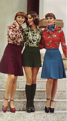 1974 Fashion, 1970s Fashion Women, Fashion 60s, Rok Mini, 60s 70s Fashion, Fashion 70s, 60s And 70s Fashion