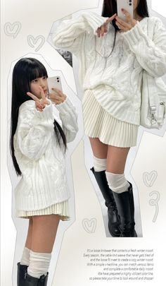 from: Acubi Club Girly Asian Fashion, Fall Acubi Outfits, How To Look Japanese, Book Date Outfit, Pink Acubi Outfits, Japanese Girl Outfits, Acubi Winter, Book Club Outfit, Simple Korean Outfits