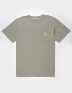 The North Face Heritage Patch Pocket Tee. Fully Recycled And Ready For All Your Warm-Weather Journeys—meet The Men's Short-Sleeve Heritage Patch Pocket Tee. Standard Fit. Set-In Sleeves. Rib On Collar. Pocket On Left Chest. Woven Heritage Logo On Left Chest. 50% Recycled Cotton, 50% Recycled Polyester. Machine Wash. Imported. The North Face Mens Outfit, Cute Clothes For Guys, The North Face Cotton Short Sleeve T-shirt, The North Face Short Sleeve Relaxed Fit Tops, The North Face Crew Neck Top For Summer, The North Face Relaxed Fit Cotton T-shirt, The North Face Relaxed Fit Short Sleeve Top, Guy Clothes, Spooky Basket