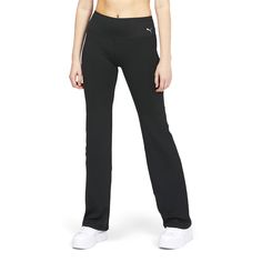 The PUMA Straight Leg Fitness Pants feature a straight leg silhouette that flatters your figure while allowing for unrestricted movement. Whether you're hitting the gym, going for a run, or practicing yoga, these pants offer the perfect balance between style and performance. $44.95 Casual Black Bottoms For Pilates, Casual Black Pants For Pilates, Black Casual Pants For Pilates, Sporty Straight Leg Activewear For Pilates, Black Stretch Activewear With Straight Leg, Black Stretch Straight Leg Activewear, Black Straight Leg Yoga Pants For Workout, Black Straight Leg Yoga Pants For Pilates, Black Moisture-wicking Straight Leg Activewear