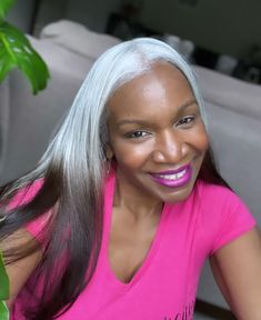 Tracy Reed | Hey IG family! Let’s take it back to almost a year ago. Angel Cornelius of @maison_276 reached out to me, when I was just 10 months into my… | Instagram Tracy Reed, Gray Wigs, Happily Grey, Silver Linings, Grey Wig, Soft Winter, Blending Gray Hair