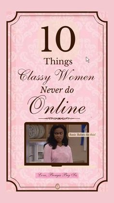 the cover of 10 things classy women never do online