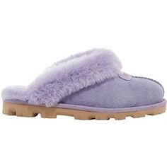 A plush sheepskin collar and effortless slip-on design. The UGG Coquette is a casual women's suede open back clog style slipper that can be worn indoors and outdoors. These UGG Coquette June Gloom Sheepskin Women's Slippers have the following features:   Twinface sheepskin upper  As soft as it is versatile  Can travel both indoors and out  17mm sheepskin collar  17mm sheepskin insole  Treadlite by UGG outsole  Polyester binding  Suede patch with embossed UGG logo on vamp  5125 Casual Sheepskin Slip-on Clogs, Shearling Indoor Slippers, Slip-on Indoor Clogs, Sheepskin Clogs, Expensive Outfits, June Gloom, Ugg Coquette, Clog Style, Clogs Style