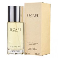 Calvin Klein Escape Men's 3.4-ounce Eau de Toilette Spray for men authentic branded perfume Calvin Klein Escape for Men&nbsp;is a designer fragrance features an intriguing blend of wood, spice and citrus to create a unique men's scent. Introduced by Calvin Klein in 1993 ESCAPE is a refreshing spicy lavender amber fragrance. This scent offers a masculine fragrance that's versatile enough for both everyday wear and for a special night on the town. Recommended to Wear (Best Uses) Daily Use Signature Fragrance 3.4 oz Calvin Klein Escape Mens, Eau De Toilette Spray for Men Ingredients: Created with notes of birch leaf, cypress, grapefruit, clary sage, patchouli and vetiver. Calvin Klein Cologne, Calvin Klein Perfume, Perfume Versace, Masculine Fragrance, Perfume Store, Perfume And Cologne, Natural Scents, Fragrance Design, Calvin Klein Men