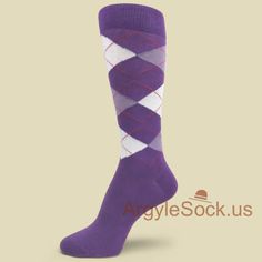 MA090: LIGHT PURPLE LAVENDER WHITE ARGYLE SOCKS FOR GROOMSMEN & MEN Purple Groomsmen, Navy Groomsmen, Purple And Navy, Groomsmen Socks, Argyle Socks, Purple Style, White Lavender, Socks Gift, Lavender Wedding