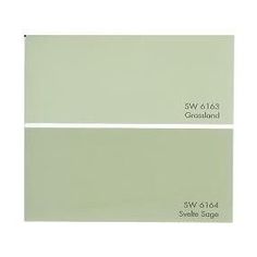 two shades of light green paint with white trim and the same color as each other