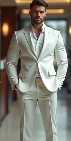 Grooms Suit, Elegante Casual, Mens Style, Suits Coats, Beards, Mens Coats, Angel, Satin, Mens Outfits