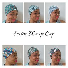 The Brown Rose Co. Wrap Caps. Made from a stretchy satin fabric to maintain and protect your straightened strands or curly stands (best for shorter curly hair).  The Wrap Cap  holds the wrapped hair snug in place during activities such as sleeping or exercising. Each cap is designed like a skull cap to be worn on the go so you can keep your hair fashionably wrapped until you reach your destination. Snag-free, stretchy, and soft. Full Size | Flexible | Breathable Starter Dreads, Wrapped Hair, Straightened Hair, Shorter Hair, Cap Hair, Short Curly Hair, Turbans, Thick Hair, Skull Cap