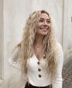 Wavy Hair Tips, Pale Blonde, Blonde Curly Hair, Hair Appointment, Wavy Curly Hair, Aesthetic Hair, Curly Hair Styles Naturally, Perfect Hair