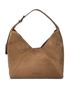 Elegant large-sized shoulder bag perfect for adding a touch of sophistication to any outfit Crafted from 100% premium sueded calfskin leather for a luxurious feel Ideal for FW24, making it a fashionable choice for seasonal trends Versatile beige color complements a wide range of styles and palettes Designed for the discerning woman who values both style and substance Hobo Handbag, Classic Pumps, Leather Cap, Style Classique, Hobo Handbags, Small Handbags, Sunglasses Shop, Brunello Cucinelli, Handbag Backpack