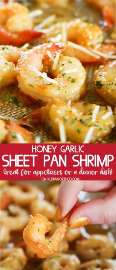 honey garlic sheet pan shrimp is an easy and delicious dinner that's ready in under 30 minutes