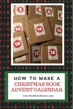 a christmas book with the title how to make a christmas book adventent calendar