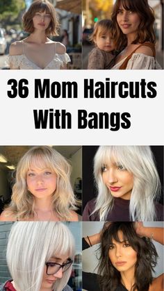 #BEAUTY, #RELATIONSHIPS #Fashion #Animals #Outfits #Winter Outfits #Animals Mom Bangs Hairstyles, Medium Bangs Haircut, Lob Hairstyle With Bangs, Bang Haircut Ideas, Medium Haircut With Bangs, Hot Mom Haircut, Medium Length Haircut With Bangs, Bangs Wispy, Wispy Layers