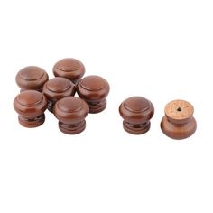 wooden knobs and caps for cabinet doors