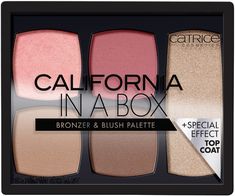 California radiance! The Catrice California In A Box Bronzer & Blush Palette features bronzing and blush powders a golden highlight to create a perfectly defined, radiant complexion. Overnight Beauty Hacks, Coconut Oil Beauty, Overnight Beauty, Makeup For Moms, Malibu Beach, Matte Blush, Cheek Palette, Makeup Store, Bronzing Powder