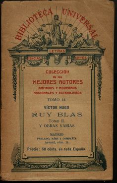 an old book with spanish writing on it