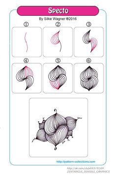 the instructions for how to draw an origami flower with different shapes and sizes