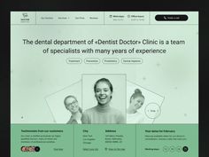 the dental department of dentist - doctor clinic is a team of specialists with many years of experience