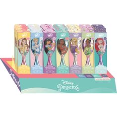 the disney princess story book set is in its display case and includes six different books