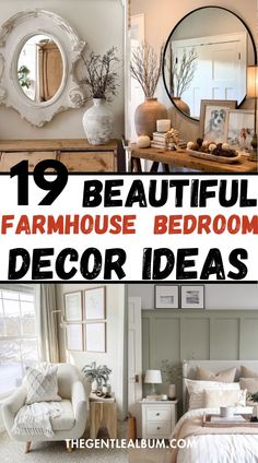 19 beautiful farmhouse bedroom decor ideas that are easy to do and great for any room in your home