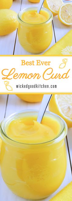 the best ever lemon curd in a glass jar