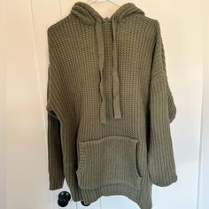 This Sweatshirt Is Such A Cute Transitional Piece For Spring Or Fall! Never Worn. Size Xl But Is Oversized. Oversized Soft Knit Comfy Sweater, Oversized Comfy Knit Sweater, Comfy Oversized Knit Sweater, Comfy Oversized Soft Knit Sweater, Oversized Comfy Chunky Knit Sweater, Oversized Comfortable Knit Sweater, Oversized Chunky Knit Sweater For Loungewear, Oversized Knitted Trendy Sweatshirt, Cozy Oversized Knitted Sweatshirt