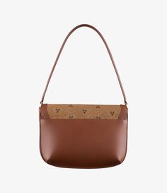 - Premium cowhide leather. - Magnetic flap closure. - Can be carried on the shoulder. - Rounded curved corners. - Two compartments. - One interior pocket. - Embossed goldtone 'A.P.C. Rue Madame Paris' logo.