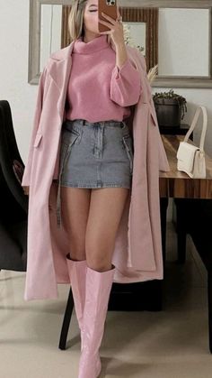 Adrette Outfits, Stile Blair Waldorf, Fest Outfits, Mode Zara, Skandinavian Fashion, Chique Outfits, Elegante Casual, Looks Chic, Pink Outfits