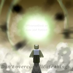 an animated image of a person standing in front of a green light that reads, don't overlook the things