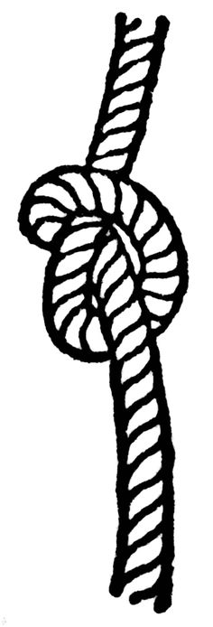 a black and white drawing of a knot