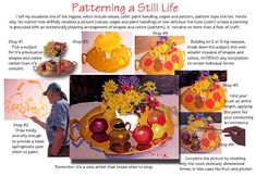 the instructions for painting a still life