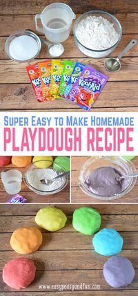 homemade playdough recipe for kids to make