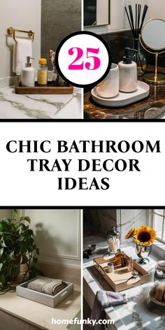 25 chic bathroom tray decor ideas that will enhance your space! If you’re looking to spruce up your bathroom with stylish and practical solutions, these creative ideas are perfect for you. From minimalist designs to bohemian vibes, discover how to incorporate decorative trays into your bathroom to organize toiletries or display pretty candles. Whether on a budget or willing to embrace high-end pieces, you will find inspiration for a bathroom look that reflects your personality while keeping it tidy and elegant. Transform your space effortlessly!