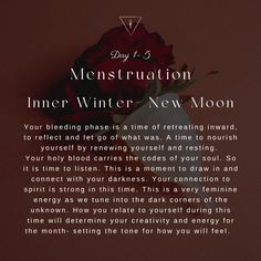 Divine Feminine Menstruation, Inner Winter Menstrual Cycle, Menstrual Spirituality, Cyclical Living, Spiritual Journaling, Goddess Spirituality